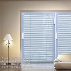手动磁控百叶中空玻璃内置百叶帘深圳厂家直销定制隔热遮阳